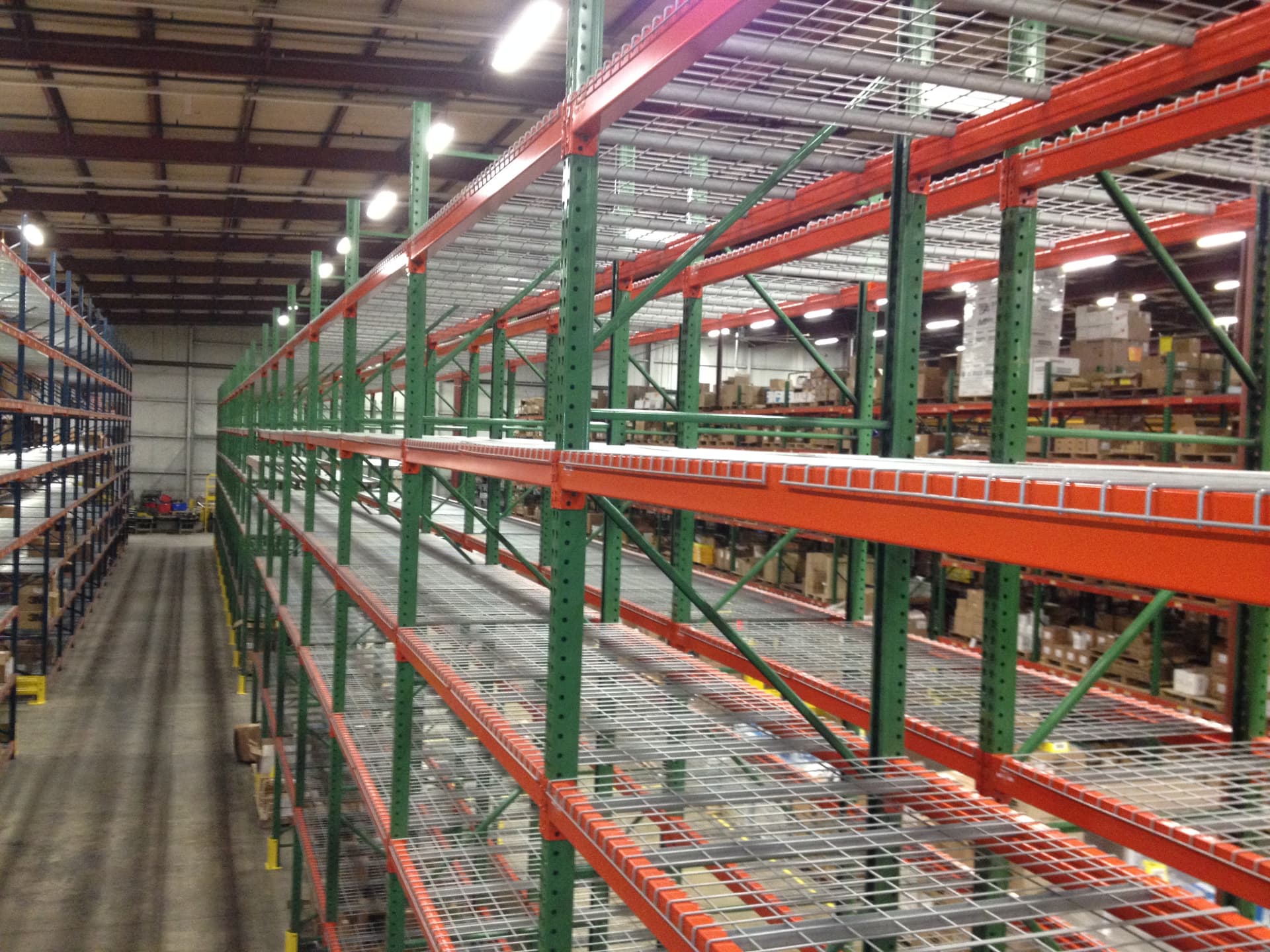 Pallet rack installation by Detroit Pallet Rack
