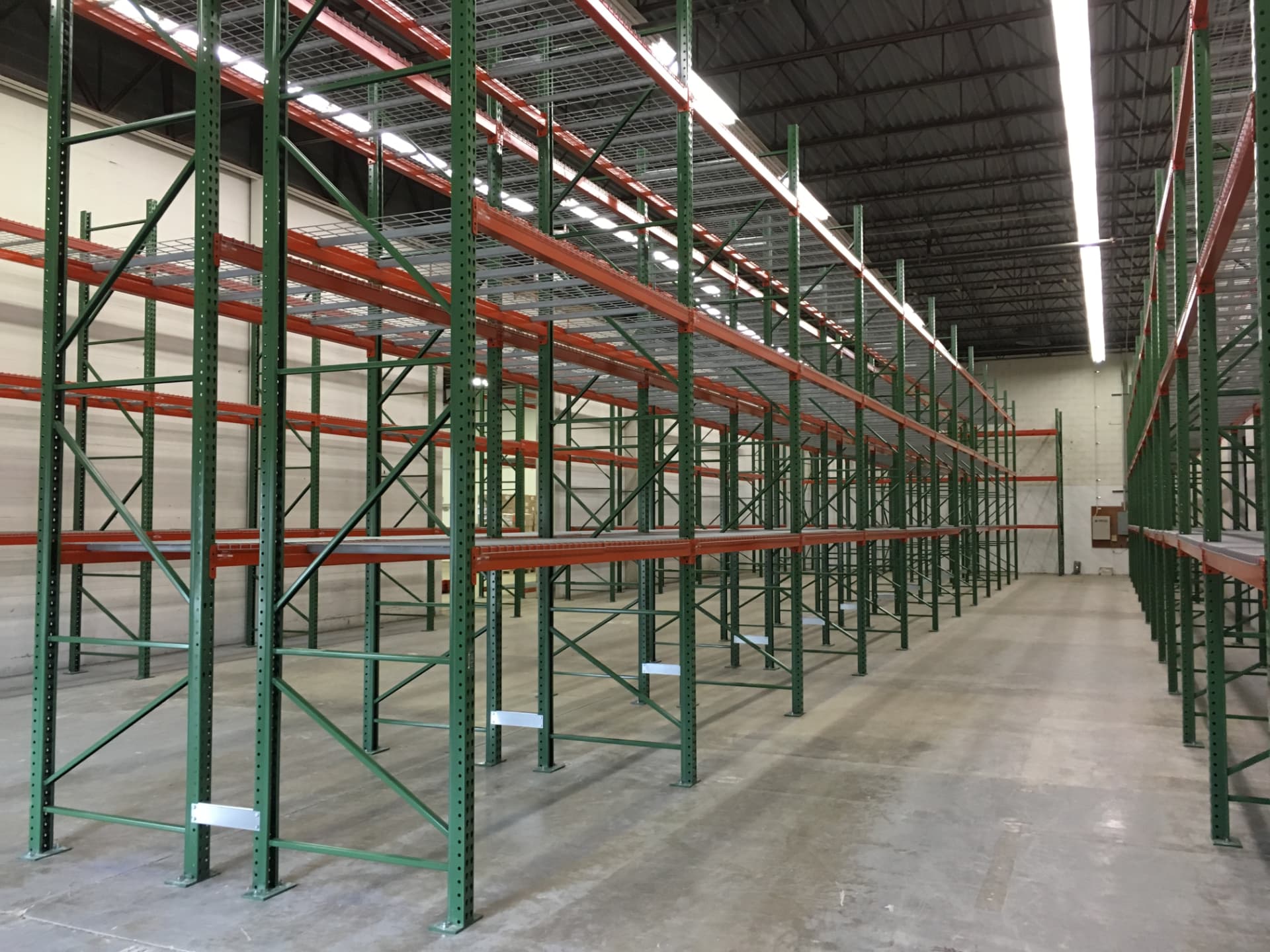 Pallet rack installation by Detroit Pallet Rack